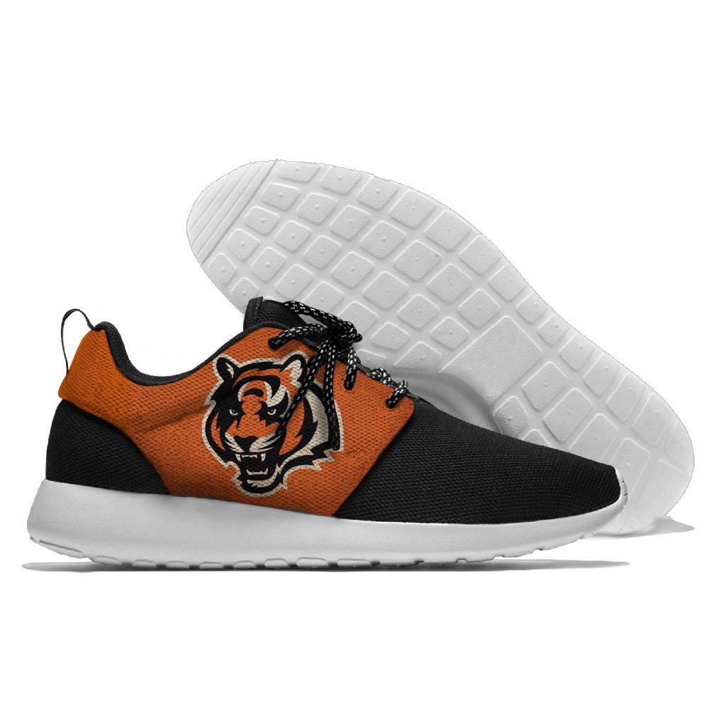 Women's NFL Cincinnati Bengals Roshe Style Lightweight Running Shoes 002